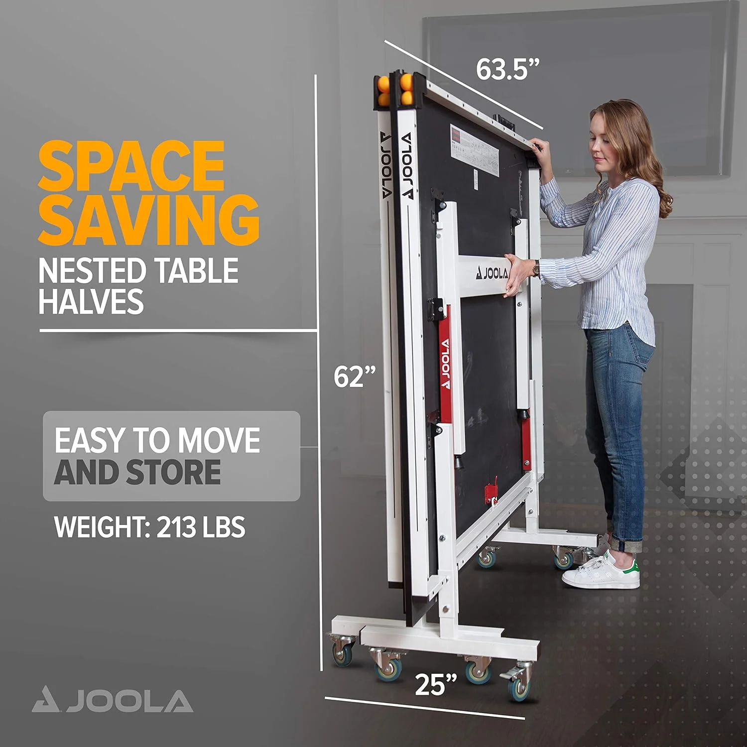 JOOLA Rapid Play 180 Table Tennis Table (18mm) - Image 9