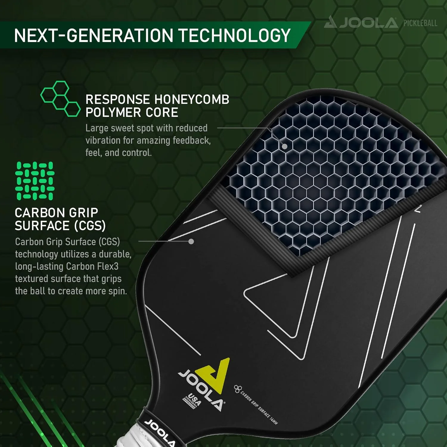 JOOLA Vision CGS 14 Pickleball Paddle - Image 7